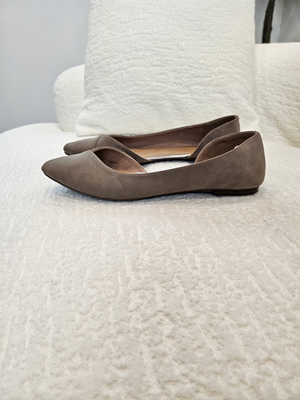 GAP Taupe Pointed-Toe D'Orsay Flats
